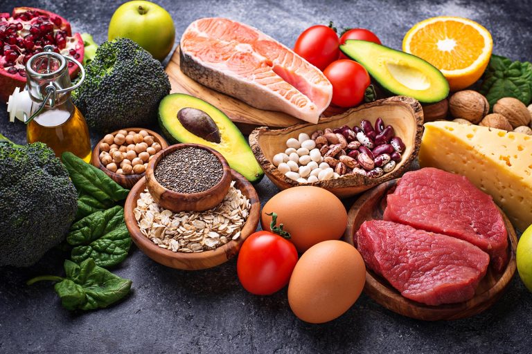 Organic food for healthy nutrition and superfoods
