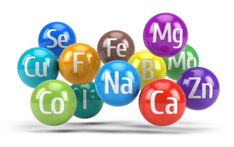 Essential chemical minerals and microelements – healthy diet con